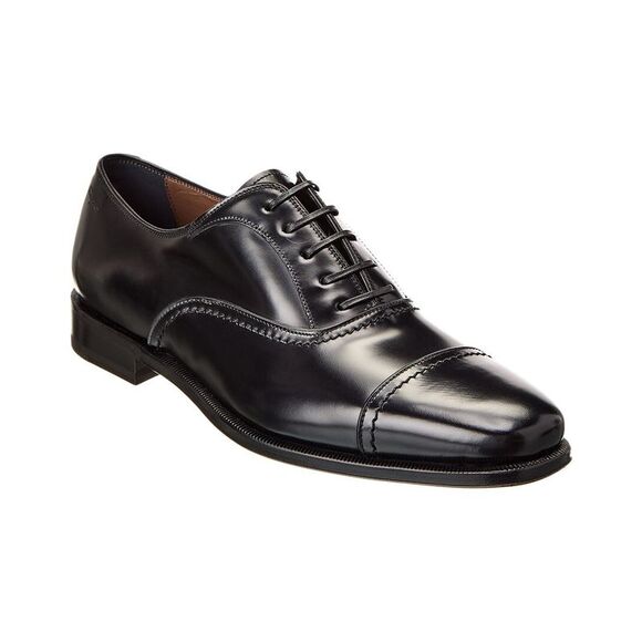 Ferragamo Seul Leather Oxford Black